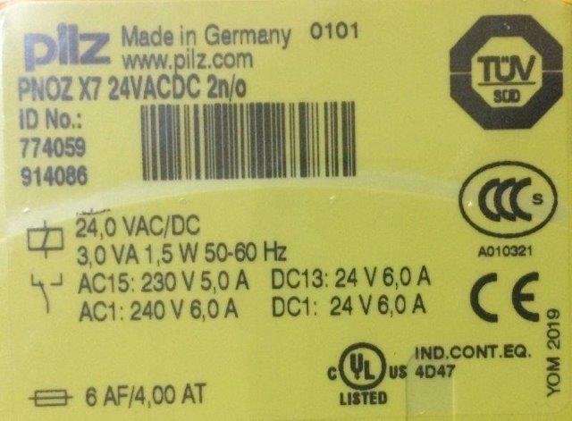 Pilz-774059-PNOZ X7 24AC/DC 2NA - 1