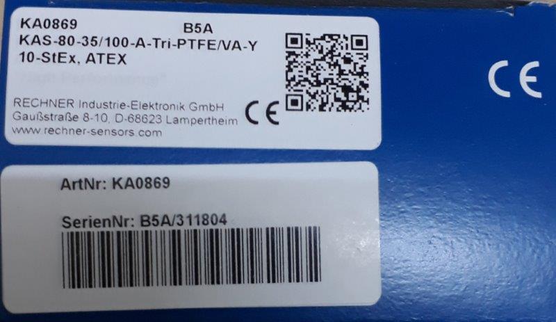 Rechner -KAS-80-35/100-A-Tri-PTFE/VA-Y10-STEX ATEX KA0869 - 1
