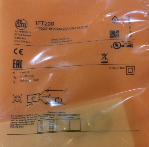 IFM-IFB 3007-BPKG/M/V4A/US-104-DPS IFT200 IFM - 1