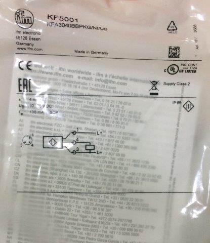 IFM-KFA 3040 BBP KG/NI/US KF5001 IFM - 1