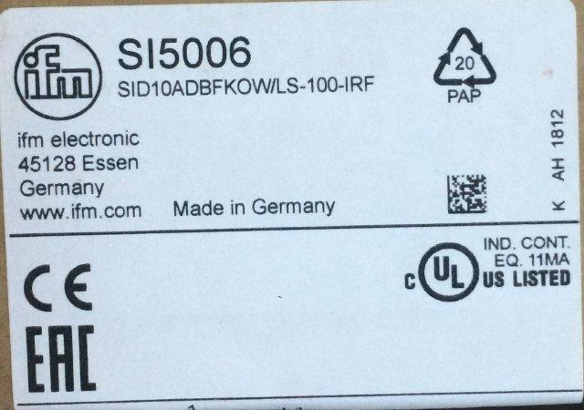 IFM-SID 10ADBFKOW/LS-100-IRF SI5006 - 1