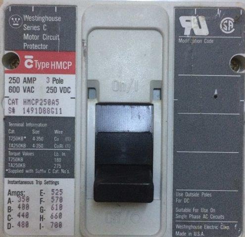 WESTINGHOUSE-HMCP250A5 - 1