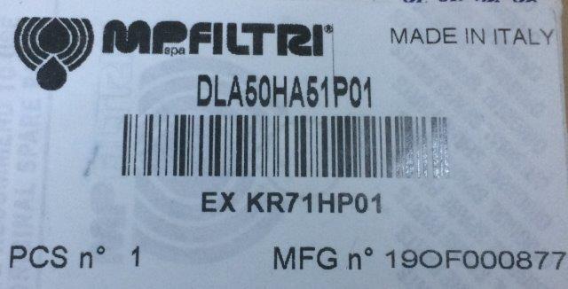 MP FILTRI-DLA50HA51P01 MP FILTRİ - 1