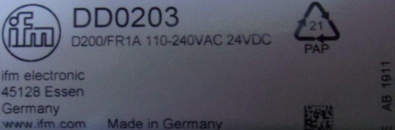IFM-DD 0203 - 1