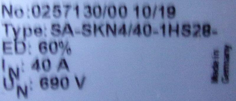 VAHLE-SA-SKN4/40-40-1MS28 - 1