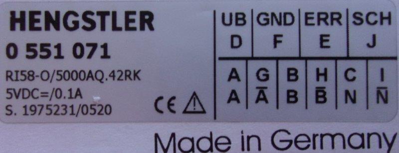 Hengstler  -055071 RI58-O5000 - 1