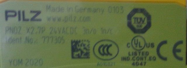 Pilz-PNOZ X2.7P 24VAC 777305 - 1