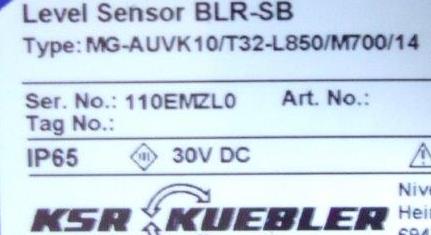 Kübler -MG-AUVK10/T32-L850/M700714 - 1
