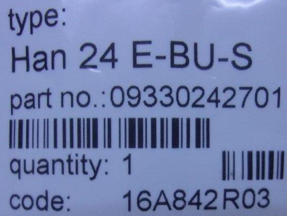 HARTING-HAN-24E-BU-S 09330242701 - 1